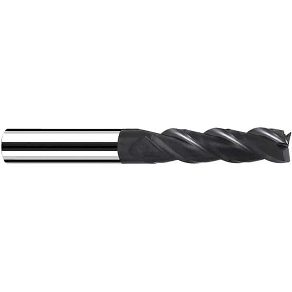 Fraisa - 4mm Diam 3 Flute Solid Carbide 0.2mm Corner Radius End Mill - USA Tool & Supply