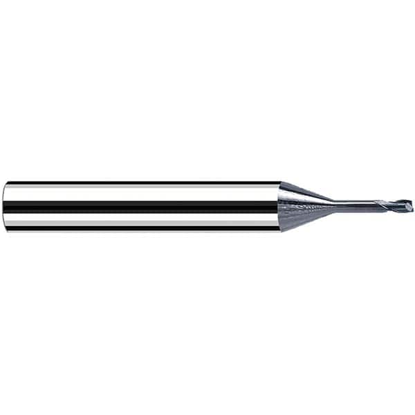 Fraisa - 0.2mm, 6mm LOC, 57mm OAL, 2 Flute Solid Carbide Square End Mill - USA Tool & Supply