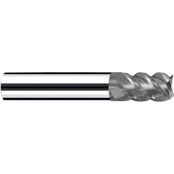 Fraisa - 1/2, 5/8" LOC, 1/2" Shank Diam, 2-1/2" OAL, 4 Flute Solid Carbide Square End Mill - USA Tool & Supply