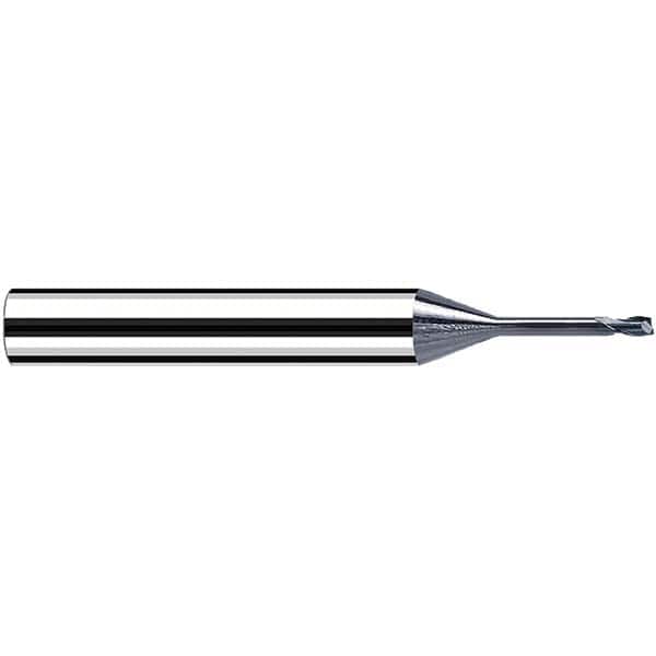 Fraisa - 0.2mm, 6mm LOC, 57mm OAL, 2 Flute Solid Carbide Square End Mill - USA Tool & Supply