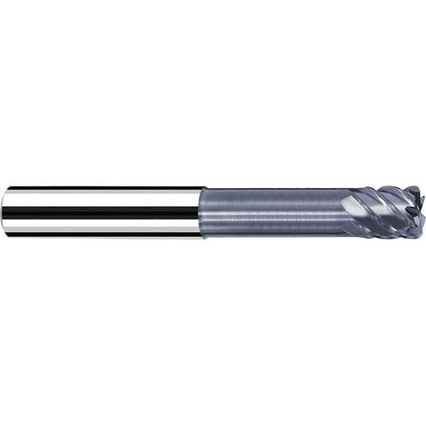 Fraisa - 3/8" Diam 6 Flute Solid Carbide 0.01" Corner Radius End Mill - USA Tool & Supply