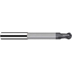 Fraisa - 10mm Diam, 11mm LOC, 2 Flute Solid Carbide Ball End Mill - USA Tool & Supply
