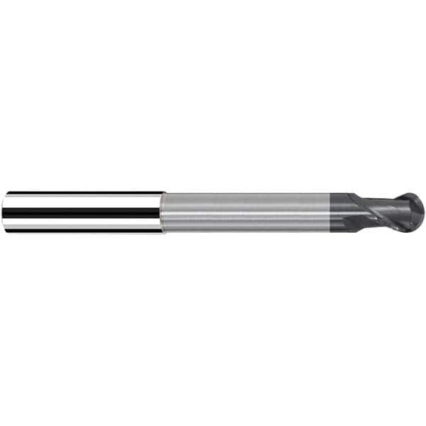 Fraisa - 8mm Diam, 9mm LOC, 2 Flute Solid Carbide Ball End Mill - USA Tool & Supply