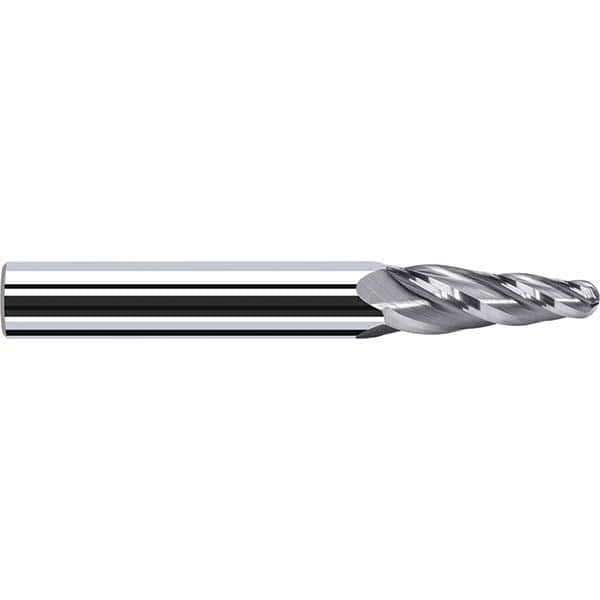 Fraisa - 4 Flute Solid Carbide Circle Segment Taper Form End Mill - USA Tool & Supply