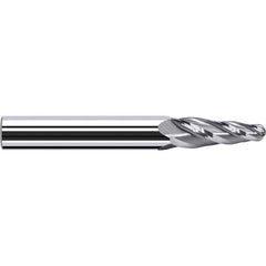 Fraisa - 4 Flute Solid Carbide Circle Segment Taper Form End Mill - USA Tool & Supply