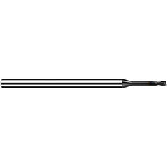 Fraisa - 1mm, 1.2mm LOC, 50mm OAL, 2 Flute Solid Carbide Square End Mill - USA Tool & Supply