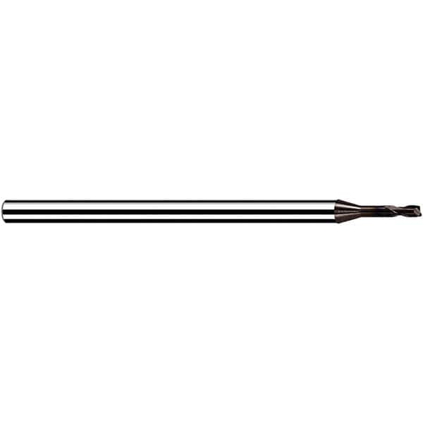 Fraisa - 2.5mm Diam 2 Flute Solid Carbide 0.2mm Corner Radius End Mill - USA Tool & Supply