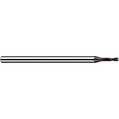 Fraisa - 2.5mm Diam 2 Flute Solid Carbide 0.2mm Corner Radius End Mill - USA Tool & Supply