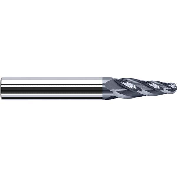 Fraisa - 4 Flute Solid Carbide Circle Segment Taper Form End Mill - USA Tool & Supply