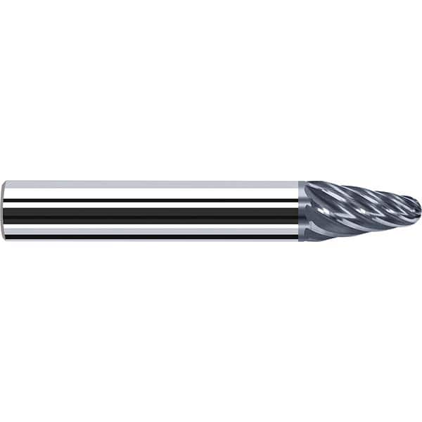 Fraisa - 8 Flute Solid Carbide Circle Segment Taper Form End Mill - USA Tool & Supply