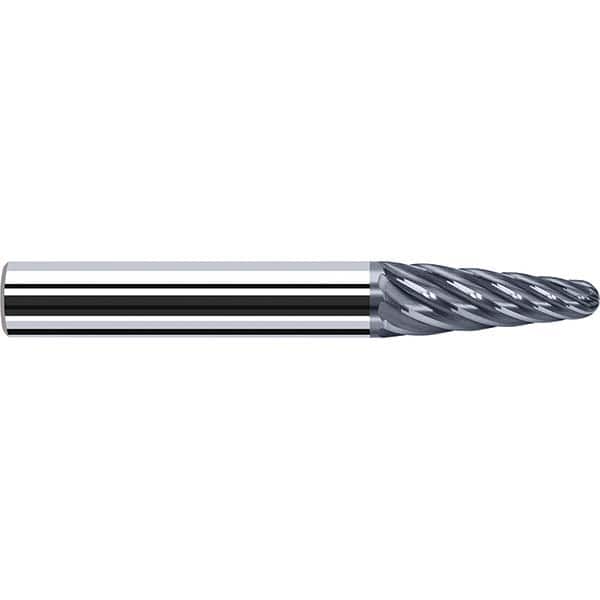 Fraisa - 8 Flute Solid Carbide Circle Segment Taper Form End Mill - USA Tool & Supply