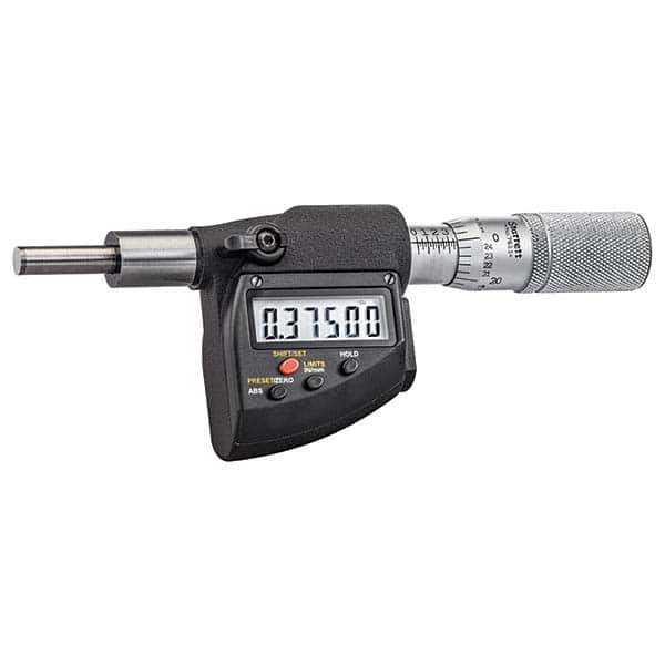 Starrett - Electronic Micrometer Heads Minimum Measurement (Inch): 0.00 Minimum Measurement (mm): 0.00 - USA Tool & Supply