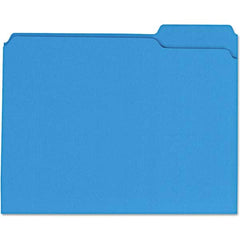 UNIVERSAL - File Folders, Expansion Folders & Hanging Files Folder/File Type: File Folders with Top Tab Color: Blue - USA Tool & Supply