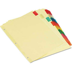 UNIVERSAL - Tabs, Indexes & Dividers Indexes & Divider Type: Customizable Size: 8-1/2 x 11 - USA Tool & Supply