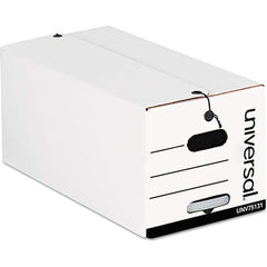 UNIVERSAL - Compartment Storage Boxes & Bins Type: String & Button Box Color: White - USA Tool & Supply