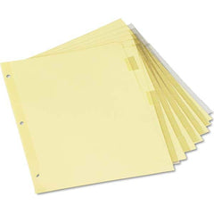 UNIVERSAL - Tabs, Indexes & Dividers Indexes & Divider Type: Customizable Size: 8-1/2 x 11 - USA Tool & Supply