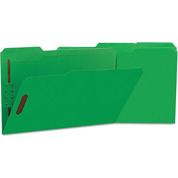 UNIVERSAL - File Folders, Expansion Folders & Hanging Files Folder/File Type: File Folders with Top Tab Color: Green - USA Tool & Supply