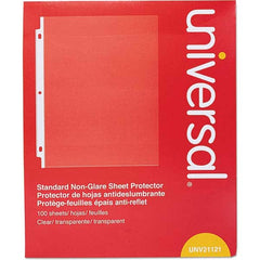 UNIVERSAL - Document Protectors Type: Sheet Protector Width (Inch): 9.65 - USA Tool & Supply