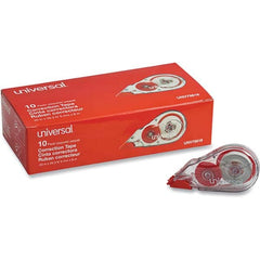 UNIVERSAL - Correction Fluid & Tape Type: Correction Tape Non-Refillable Tape Size: 1/5 x 315" - USA Tool & Supply