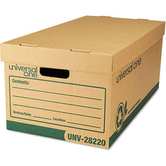 UNIVERSAL - Compartment Storage Boxes & Bins Type: Storage Box Color: Kraft/Green - USA Tool & Supply