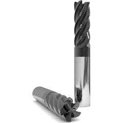 GWS - 5/8" Diam 7 Flute Solid Carbide 0.03" Corner Radius End Mill - USA Tool & Supply