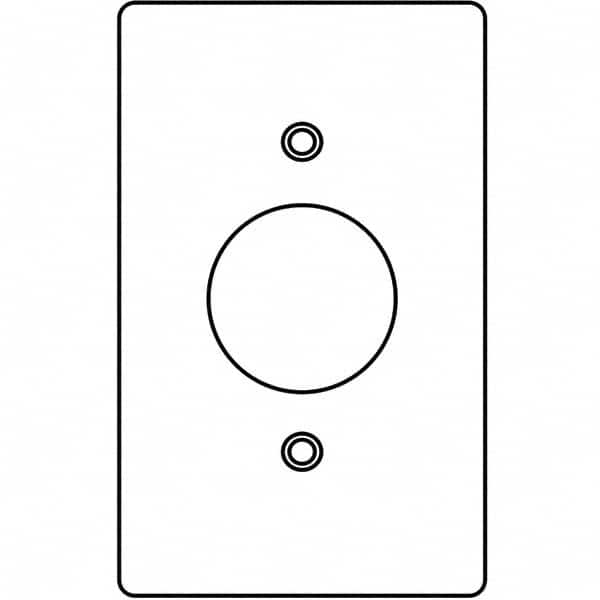 Hubbell Killark - Wall Plates Wall Plate Type: Outlet Wall Plates Color: Gray - USA Tool & Supply