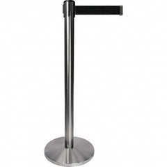 Tensator - Barrier Posts Type: Tensabarrier Post Post Color/Finish: Satin Chrome - USA Tool & Supply