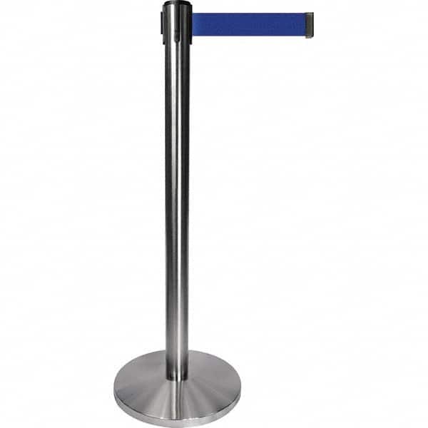 Tensator - Barrier Posts Type: Tensabarrier Post Post Color/Finish: Satin Chrome - USA Tool & Supply