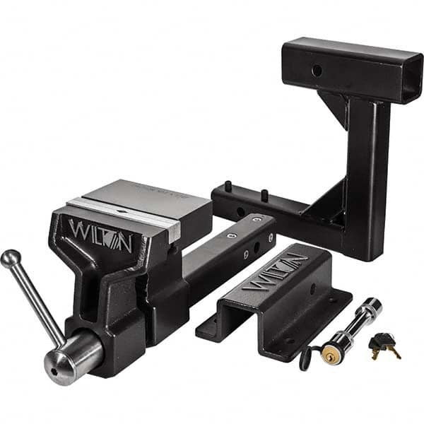 Wilton - 6" Jaw Width x 5-3/4" Jaw Opening, 5" Throat Depth, Bench & Pipe Combination Vise - USA Tool & Supply