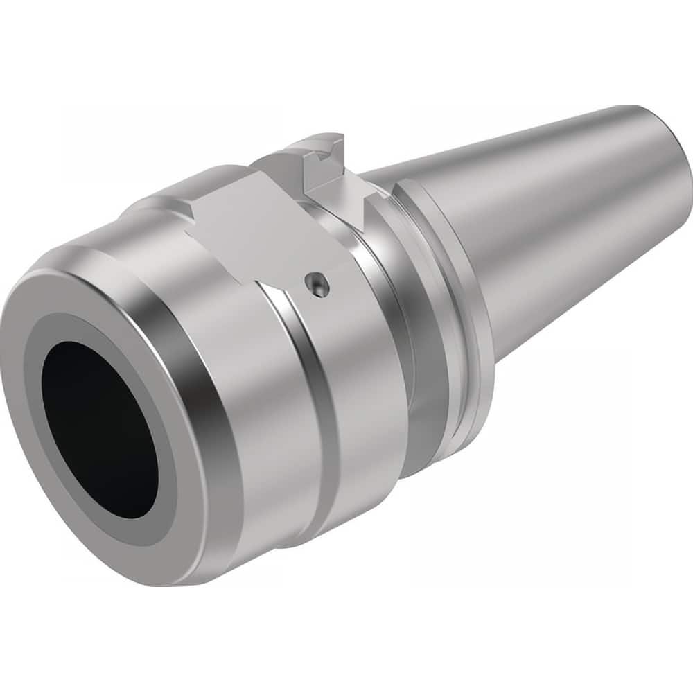 Hydraulic Tool Chuck: Taper Shank, 19.05 mm Hole 69.85 mm Projection, 58 mm Nose Dia, 50.8 mm Clamp Depth, Through Coolant