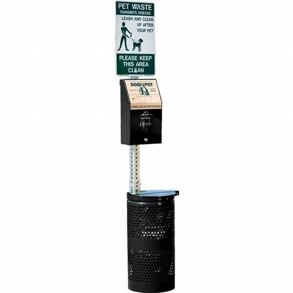 DOGIPOT - Pet Waste Stations Mount Type: Pole Mount Overall Height Range (Feet): 4' - 8' - USA Tool & Supply