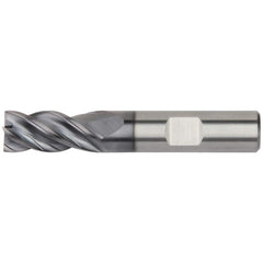 Kennametal - 3/8", 1/2" LOC, 3/8" Shank Diam, 2" OAL, 4 Flute, Solid Carbide Square End Mill - USA Tool & Supply