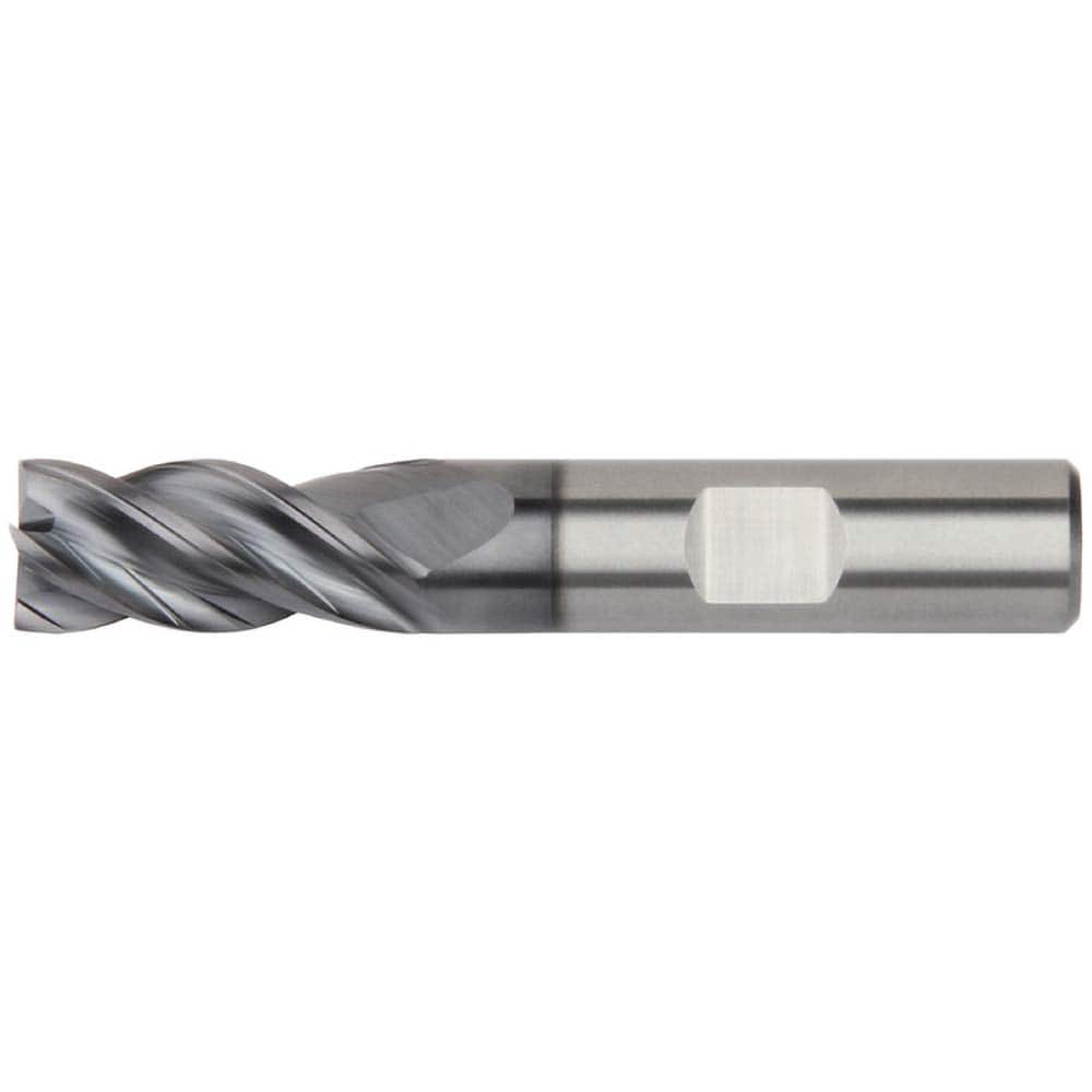 Kennametal - 1-1/4" Diam 4 Flute Solid Carbide 0.12" Corner Radius End Mill - USA Tool & Supply