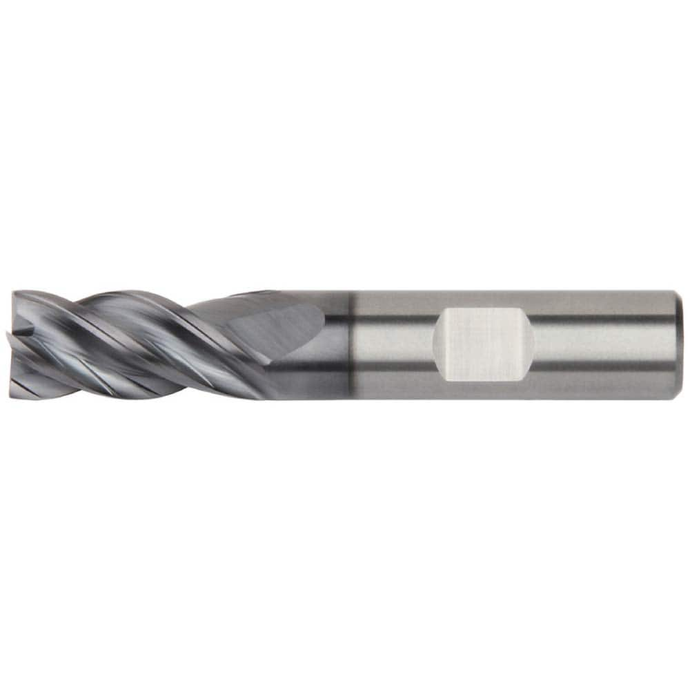 Kennametal - 1/2", 1" LOC, 1/2" Shank Diam, 3" OAL, 4 Flute, Solid Carbide Square End Mill - USA Tool & Supply