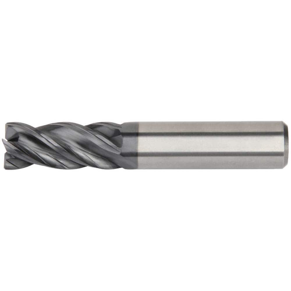 Kennametal - 1/8", 1/4" LOC, 1/8" Shank Diam, 1-1/2" OAL, 4 Flute, Solid Carbide Square End Mill - USA Tool & Supply