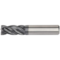 Kennametal - 1/2", 1-1/4" LOC, 1/2" Shank Diam, 3-1/4" OAL, 4 Flute, Solid Carbide Square End Mill - USA Tool & Supply