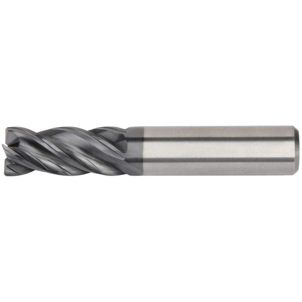 Kennametal - 5/8" Diam 4 Flute Solid Carbide 0.02" Chamfer Width Corner Chamfer End Mill - USA Tool & Supply