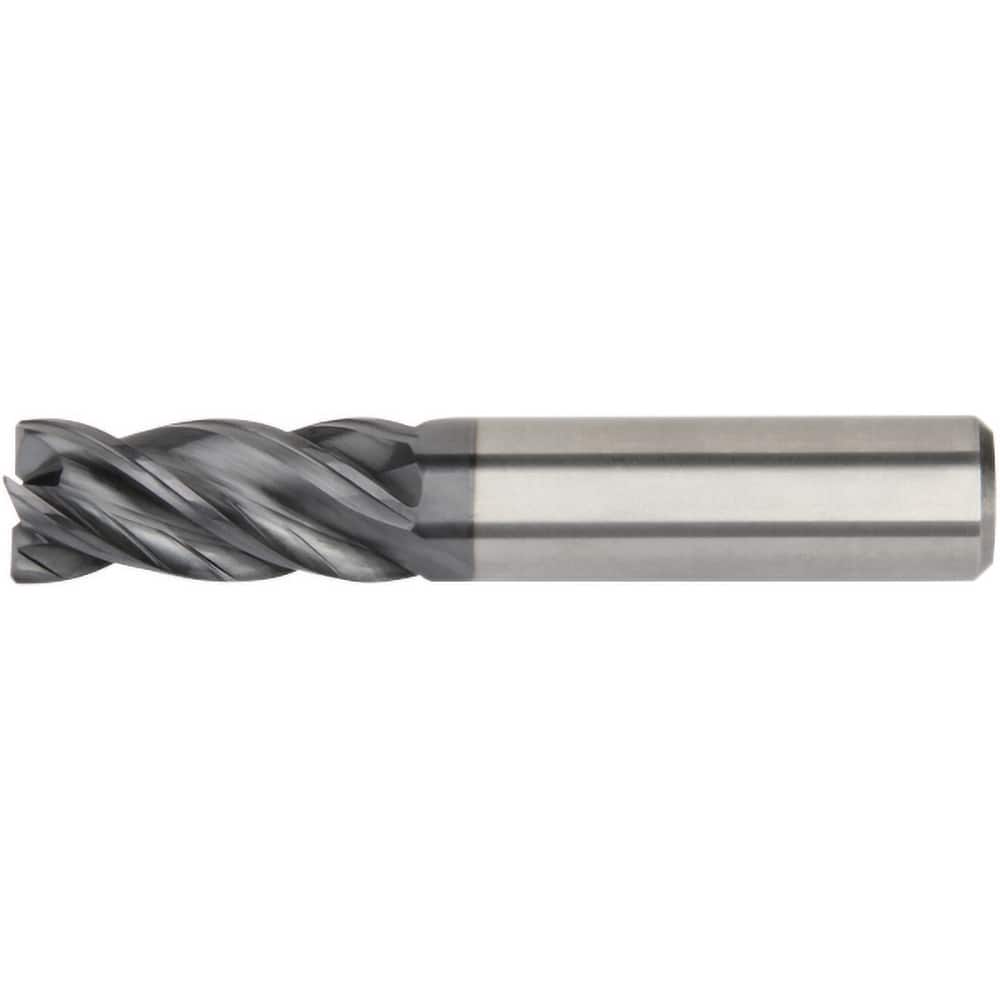 Kennametal - 3/8", 7/8" LOC, 3/8" Shank Diam, 2-1/2" OAL, 4 Flute, Solid Carbide Square End Mill - USA Tool & Supply