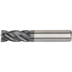 Kennametal - 3/8", 7/8" LOC, 3/8" Shank Diam, 2-1/2" OAL, 4 Flute, Solid Carbide Square End Mill - USA Tool & Supply
