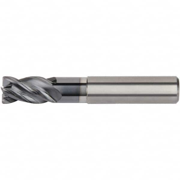 Kennametal - 8mm Diam 4 Flute Solid Carbide 0.5mm Corner Radius End Mill - USA Tool & Supply