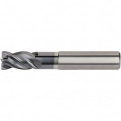 Kennametal - 10mm Diam 4 Flute Solid Carbide 1mm Corner Radius End Mill - USA Tool & Supply