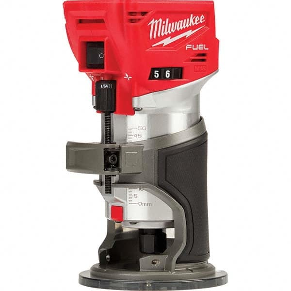 Milwaukee Tool - Electric Routers Collet Size (Inch): 1/4 Router Type: Cordless Compact Router - USA Tool & Supply