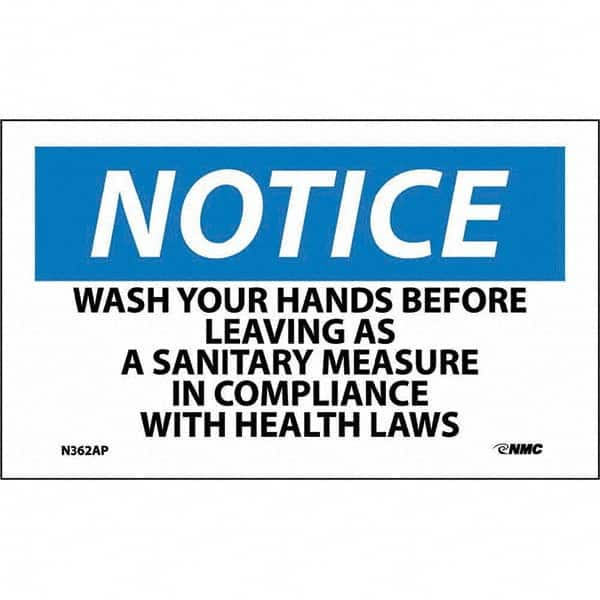 NMC - Safety & Facility Labels Message Type: Restroom, Janitorial & Housekeeping Header: NOTICE - USA Tool & Supply