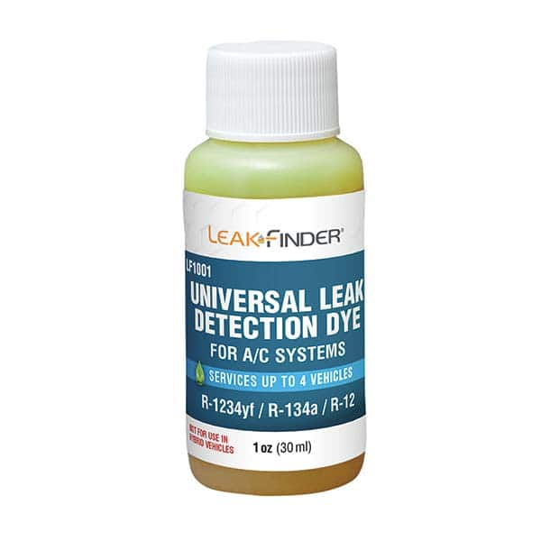 Leak Finder - Automotive Leak Detection Dyes Applications: Refrigeration Container Size: 1 oz. - USA Tool & Supply