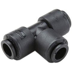 Parker - Plastic Push-To-Connect Tube Fittings Type: Union Tee Tube Outside Diameter (Inch): 1/4 - USA Tool & Supply