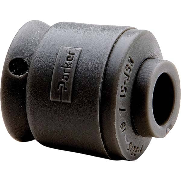 Parker - Plastic Push-To-Connect Tube Fittings Type: Cap Tube Outside Diameter (Inch): 1/4 - USA Tool & Supply
