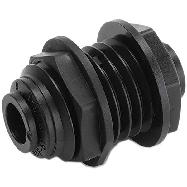 Parker - Plastic Push-To-Connect Tube Fittings Type: Bulkhead Union Tube Outside Diameter (Inch): 1/4 - USA Tool & Supply