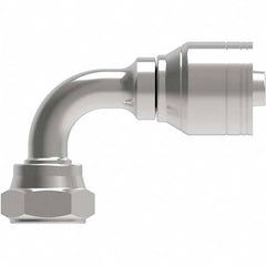 Eaton - Hydraulic Hose Fittings & Couplings Type: BSPP 60 Cone Female 90 Elbow Hose Diameter: 1/4 (Inch) - USA Tool & Supply