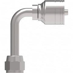 Eaton - Hydraulic Hose Fittings & Couplings Type: JIC 37 F Swivel 90 Long Drop Elbow Hose Diameter: 7/8 (Inch) - USA Tool & Supply