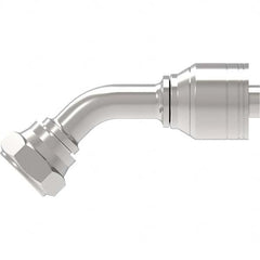Eaton - Hydraulic Hose Fittings & Couplings Type: BSPP 60 Cone Female 45 Elbow Hose Diameter: 1/4 (Inch) - USA Tool & Supply